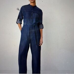 Ann Taylor Chambray Jumpsuit; Size 0, NWT